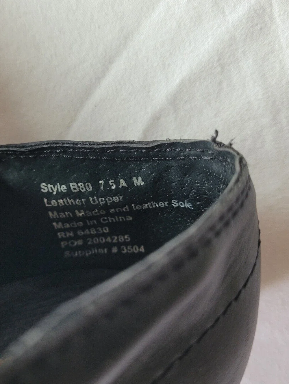 Balera Women's Black Slip-On Leather Dance Shoes Size 7.5